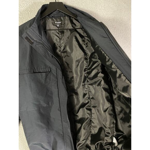 Playboy by PacSun Black Bomber Jacket XS/S Logo Back Spell Out Cotton Blend - Picture 8 of 12